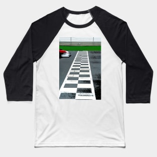 Racing car crosses the finish line Baseball T-Shirt